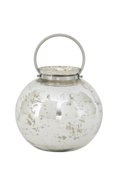 Lampion IBIZA antic silver - duży | dodatki |
