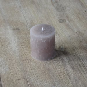 Świeca ciemnobeżowa 7/8cm | dodatki |