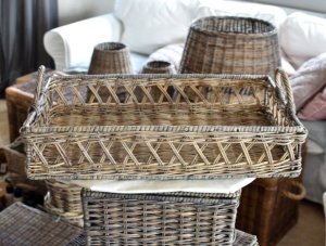 Taca rattanowa - średnia | misy-patery-tace |