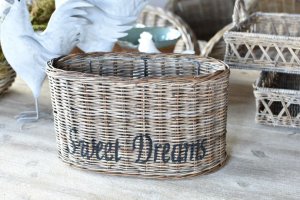 Abażur rattanowy " Sweet Dreams" - owalny - 36cm | lampy-zyrandole-abazury |