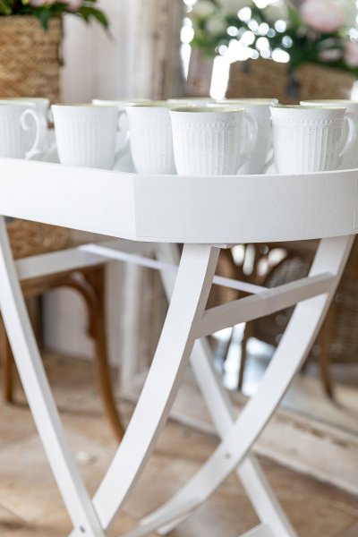 Stolik owalny - biały | stoly-stoliki-krzesla-fotele |