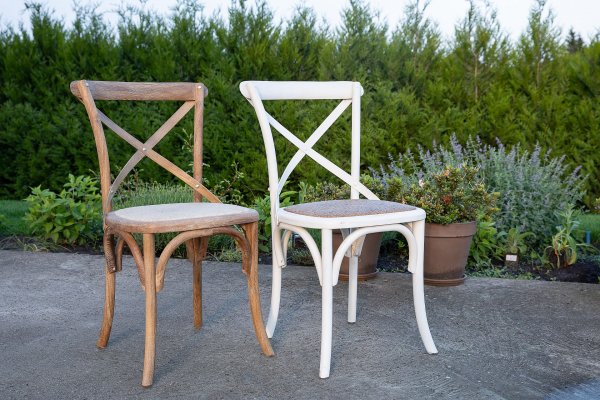 Krzesło drewniane - "Old white" | dodatki |
