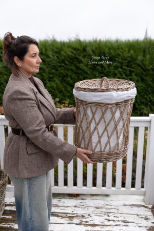 Kosz rattanowy na bieliznę - mały | koszyki-kosze-wianki |