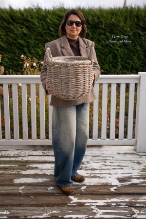 Kosz rattanowy z rączkami III Kosz rattanowy z rączkami III | koszyki-kosze-wianki |