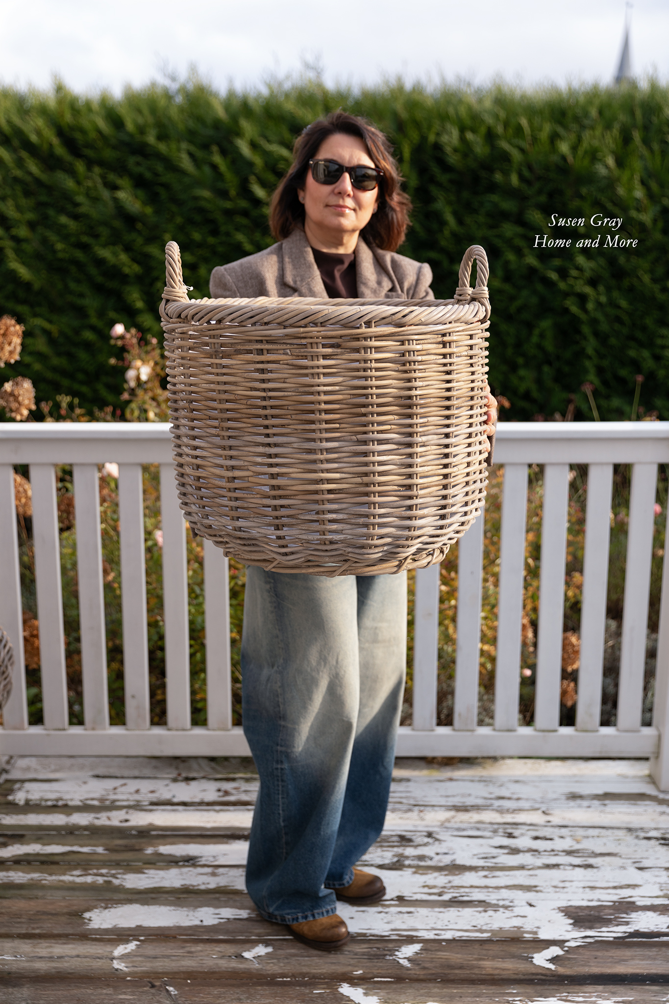 Kosz rattanowy z rączkami III Kosz rattanowy z rączkami III | koszyki-kosze-wianki |