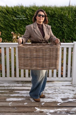 Kosz rattanowy na drewno II Kosz rattanowy na drewno II | koszyki-kosze-wianki |