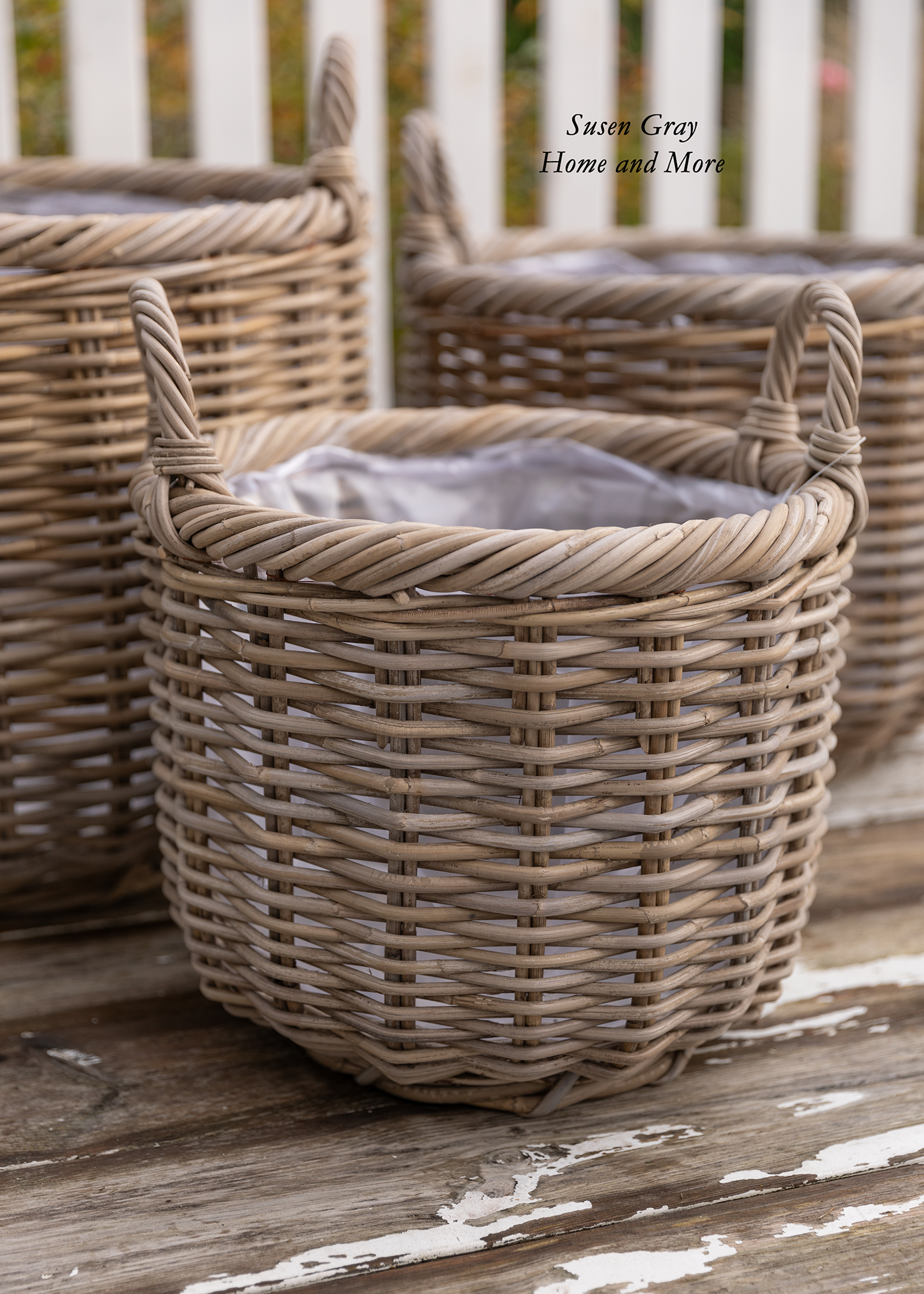 Kosz rattanowy z rączkami II Kosz rattanowy z rączkami II | koszyki-kosze-wianki |