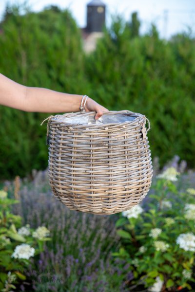 Kosz/doniczka rattanowa D35/H30cm | koszyki-kosze-wianki |