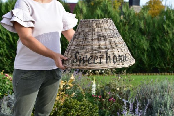 Abażur rattanowy "Sweet home" | lampy-zyrandole-abazury |