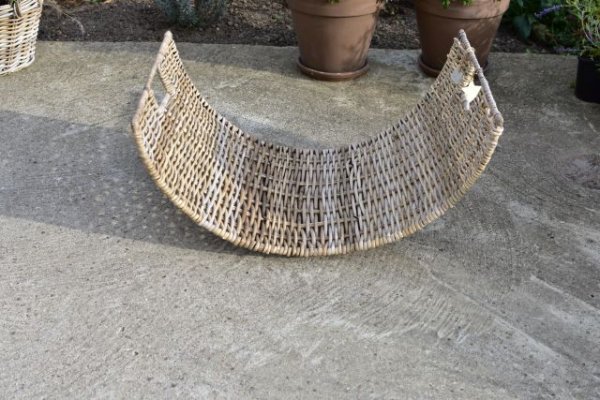 Kosz rattanowy na drewno kominkowe 72/51/H38cm | koszyki-kosze-wianki |