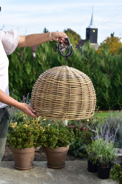 Lampa rattanowa wisząca - rattanowa D50/H35cm | lampy-zyrandole-abazury |
