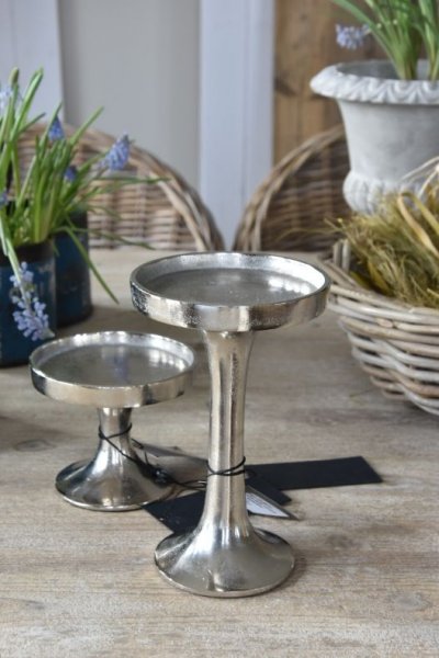 Świecznik srebrny - duży 12cm/19cm | dodatki |