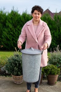 Pojemnik blaszany H50cm | dodatki |